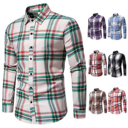 Herren Flanellhemd Karomuster Modern Schwarz - BerlinGlamour