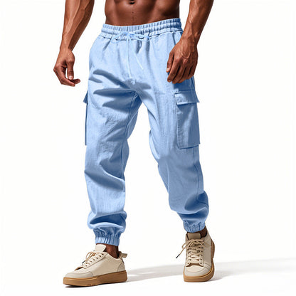 Herren Trainingshose elastisch mit Seitentaschen Sportlich