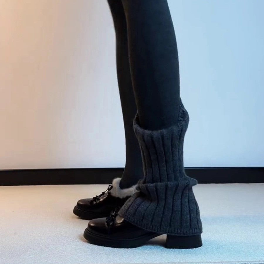 Damen Mokassins Flauschig Schnürung Warm