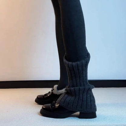 Damen Mokassins Flauschig Schnürung Warm
