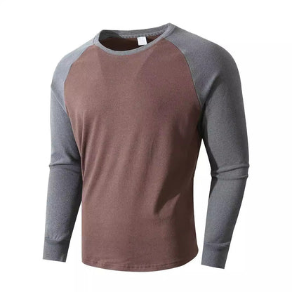 Herren Sportshirt Langarm Raglan Ärmel Modern