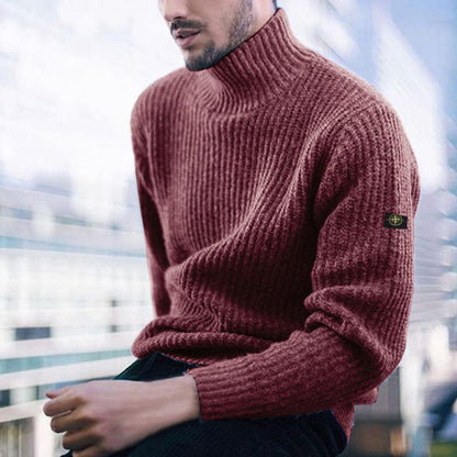 Herren Rollkragenpullover Warm aus Merinowolle Qualität