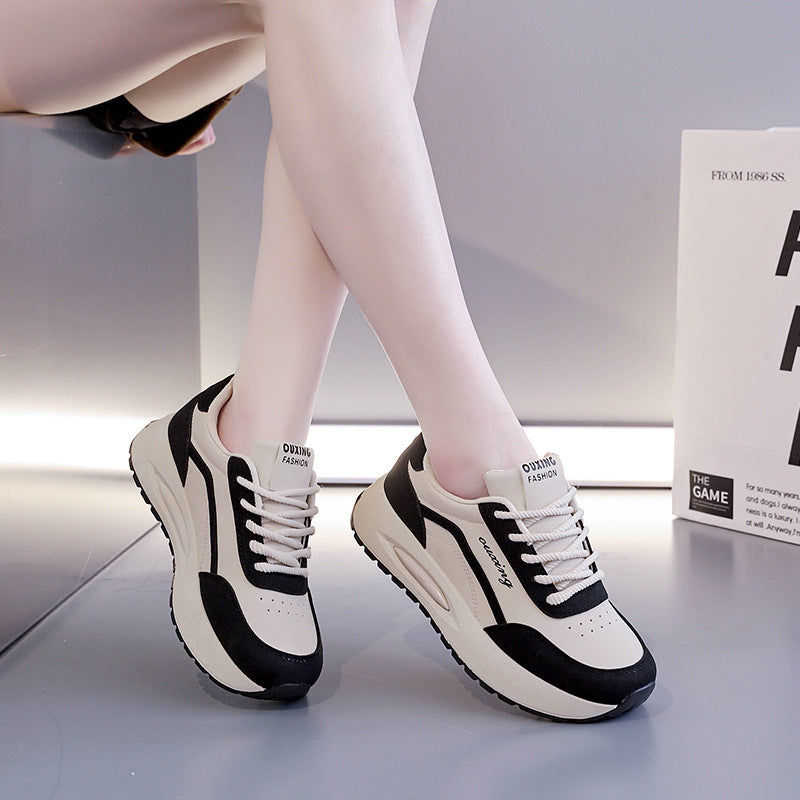 Damen Sneaker Plateau atmungsaktiv Mesh Komfort
