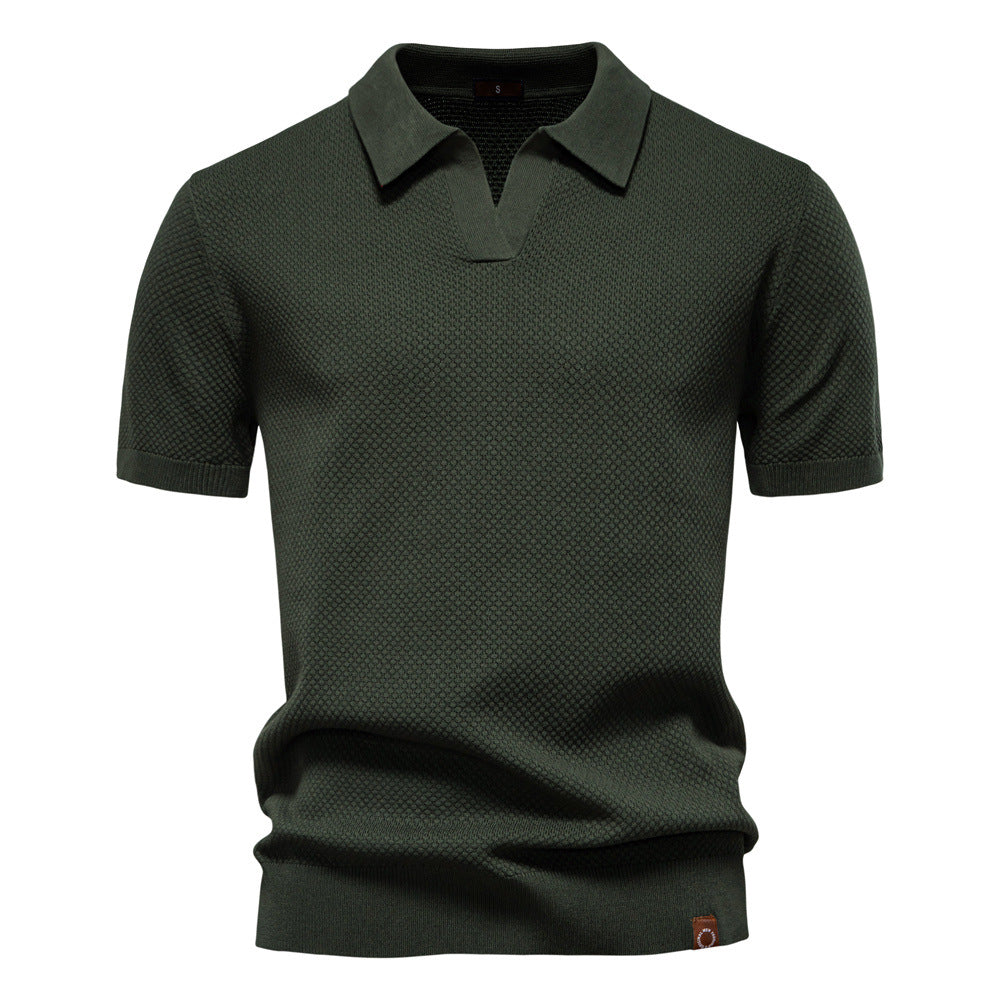 Herren Polo-Shirt Kurzarm Strukturiert Modern Berlin