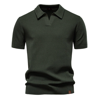 Herren Polo-Shirt Kurzarm Strukturiert Modern Berlin