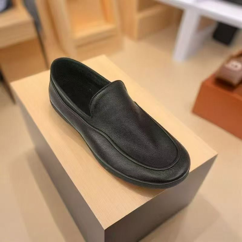 Damen Ledermokassins Elegante Rutschfeste Sohle Schicke Mode