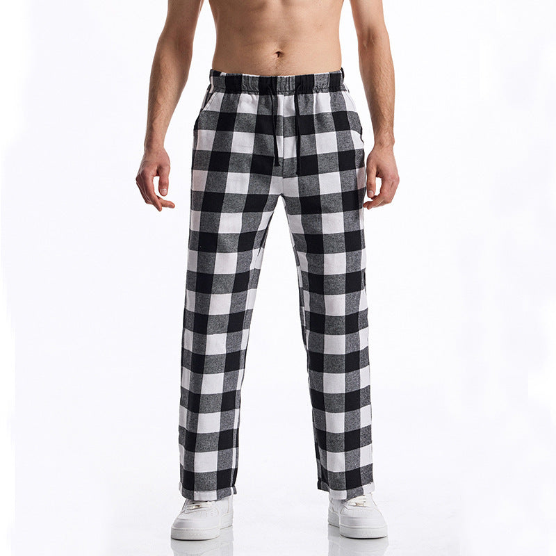 Herren Karohose Bequem Komfortabel Stretch