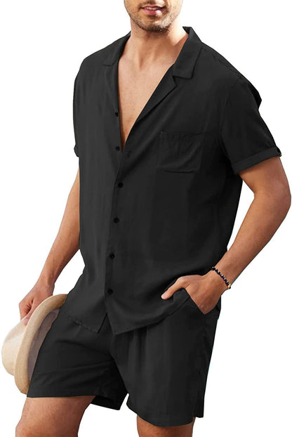 Herren Sport-Set Kurzarm atmungsaktiv mit Shorts Sportlich