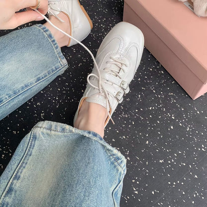 Damen Sneaker Modisch Weich mit Dekorriemen