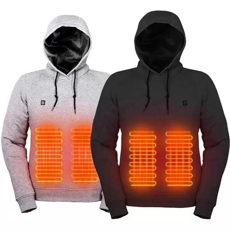 Damen Heizpullover Kapuzenpullover Warm Beheizbar - BerlinGlamour