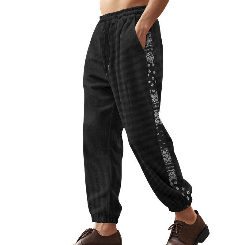 Herren Hose Freizeit mit trendy Muster Berlin Style