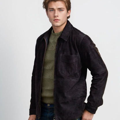 Herren Softshelljacke Modern mit Kragen Winddicht
