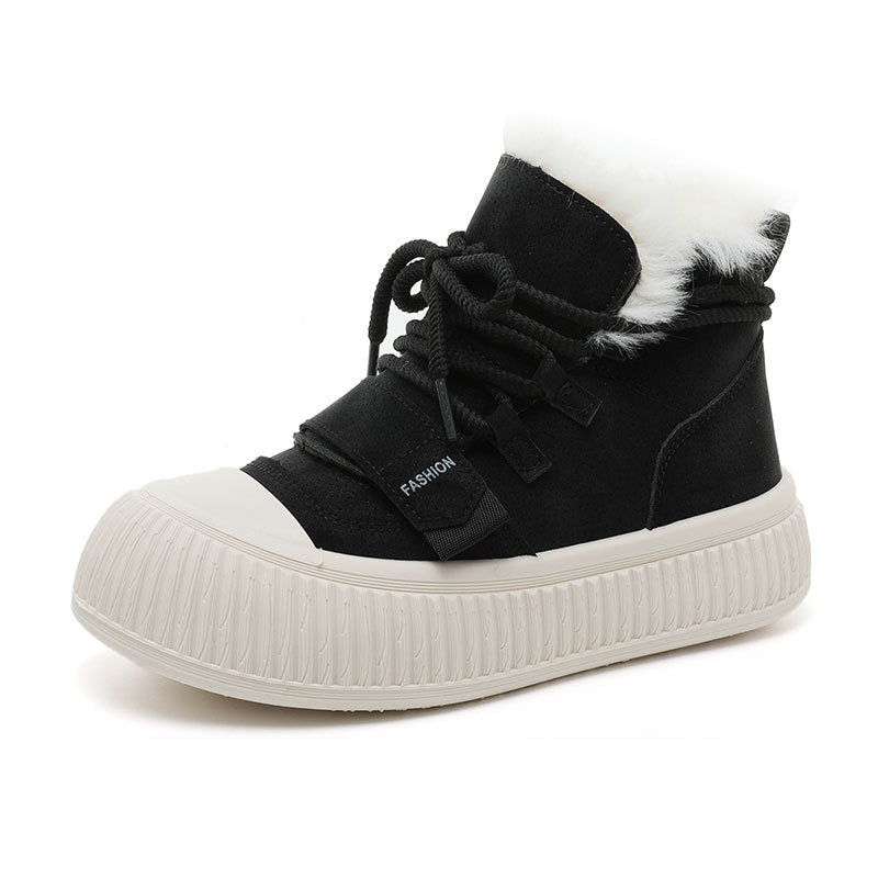 Damen Sneaker Winter High-Top Warm mit Weichem Innenfutter