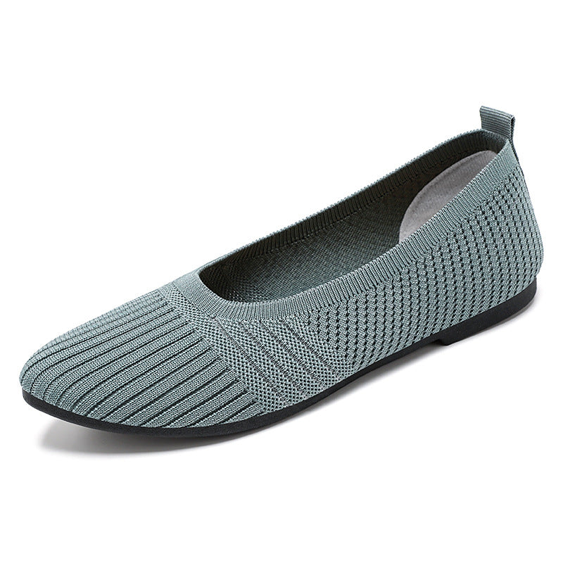 Damen Ballerinas Atmungsaktiv Flexibel Rutschfest Bequem