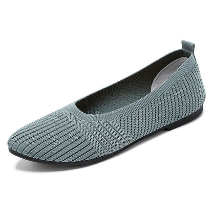 Damen Ballerinas Atmungsaktiv Flexibel Rutschfest Bequem