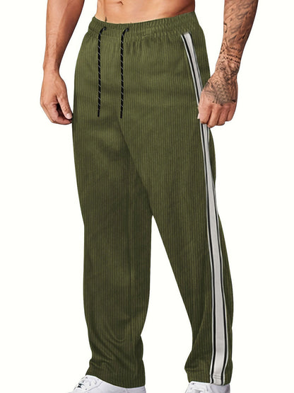 Herren Freizeithose Bequem mit Seitenstreifen Sportlich