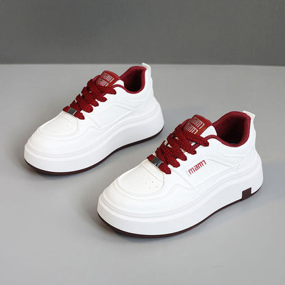 Damen Plateau Sneaker Trendig Bequem mit Dämpfung