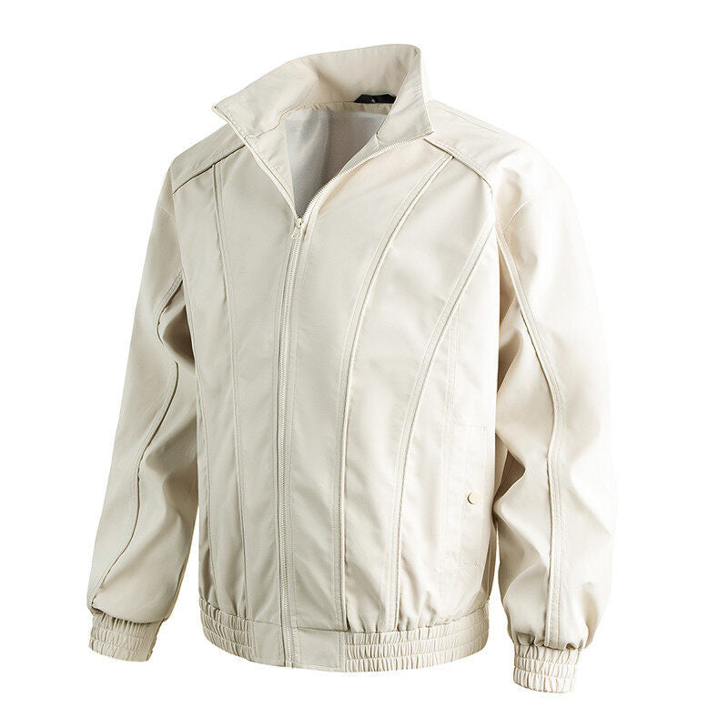 Herren Freizeitjacke Mit Hochschließendem Kragen Elastisch Berlin Style