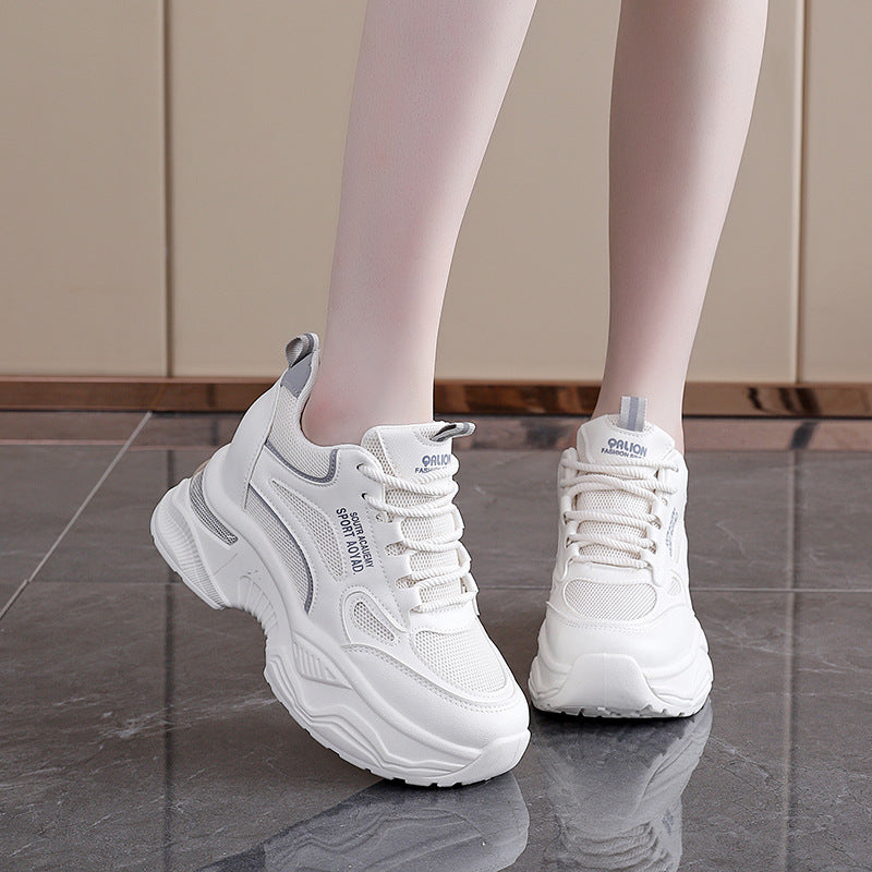 Damen Sneaker PlattformSchuhe atmungsaktiv Modern