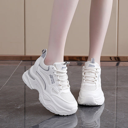 Damen Sneaker PlattformSchuhe atmungsaktiv Modern