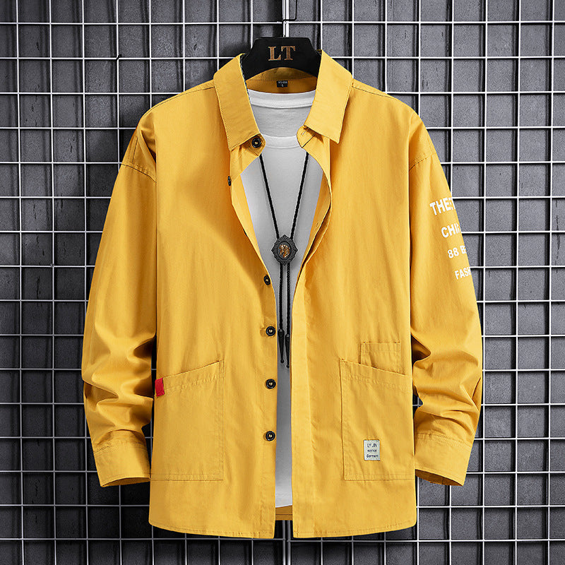 Herren Overshirtjacke Lässig Mit Taschen Modern