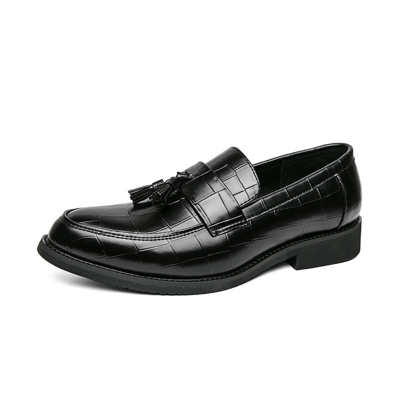 Damen Mokassins Leder Quasten Detail Modern