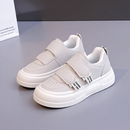 Damen Sneaker Plattform Schuhe Klettverschluss Modern