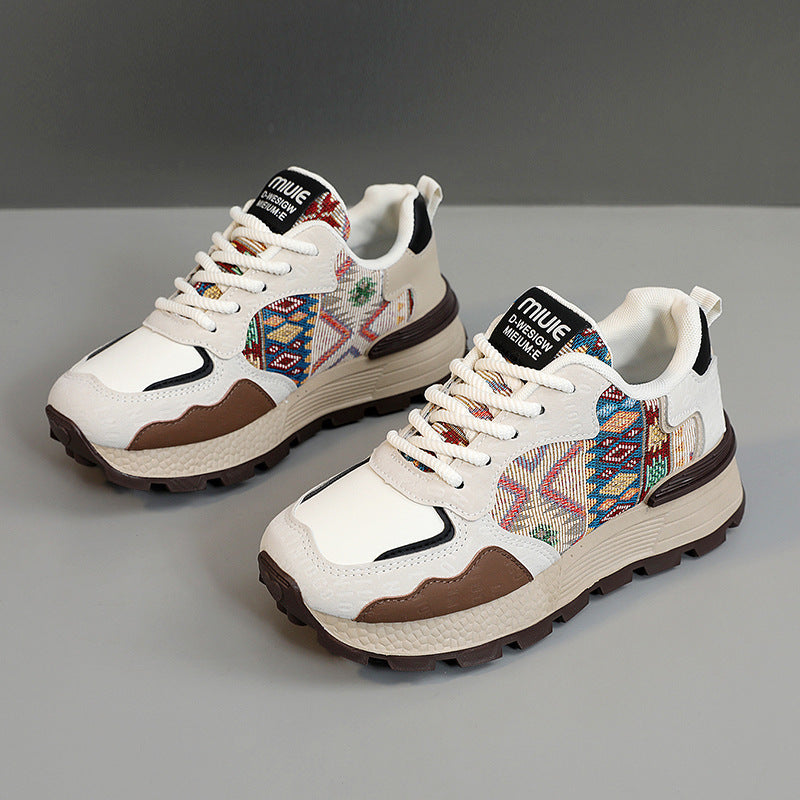 Damen Sneaker Sportlich Mesh Atmungsaktiv Tribal