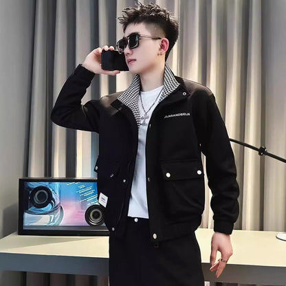 Herren Utility-Jacke Lässig Praktisch Mit Vielen Taschen