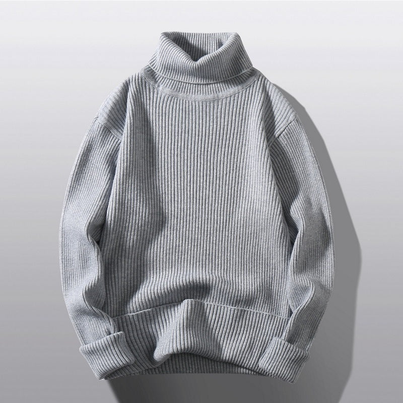 Herren Rollkragenpullover Strick Bequem Modern