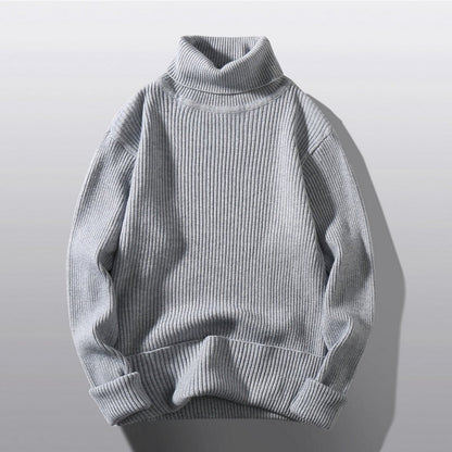 Herren Rollkragenpullover Strick Bequem Modern