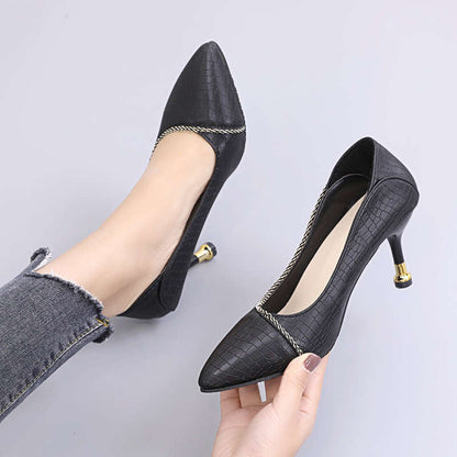 Damen Ballerinas Elegante Schuhe mit Wellenrand