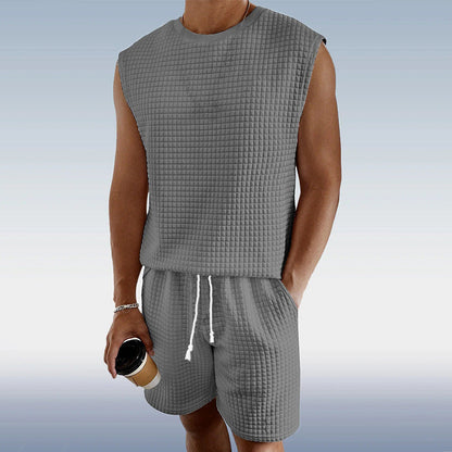 Herren Sport-Set Elastisch Modern mit Strukturdesign