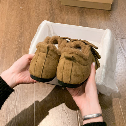 Damen Sneaker Fleece Bequem Flauschig Innenfutter