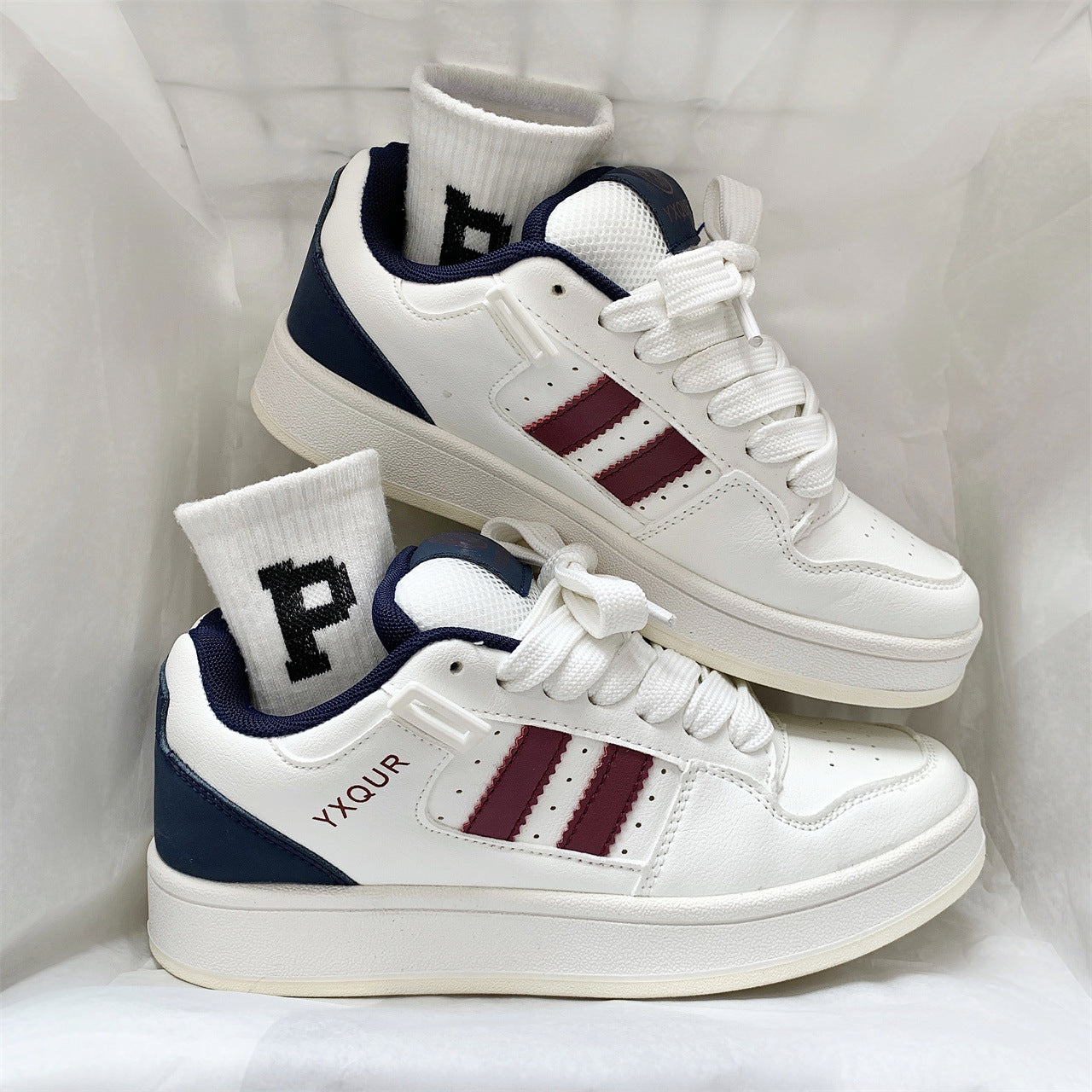Damen Sneaker Schnürschuhe Bequem Sportlich