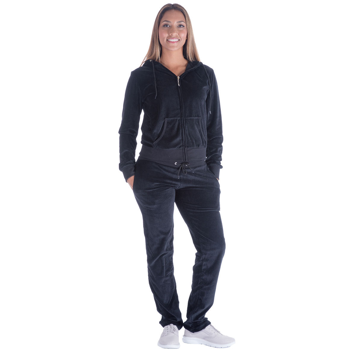 Damen Jogginganzug Kapuze Sportlich Komfortabel