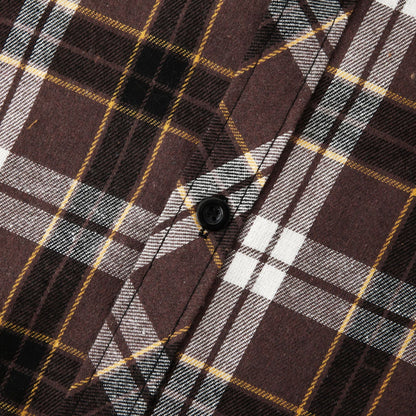 Herren Flanellhemd Karomuster Bequem Modern