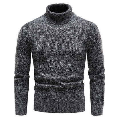 Herren Rollkragenpullover Weich Strickpullover Elegannt