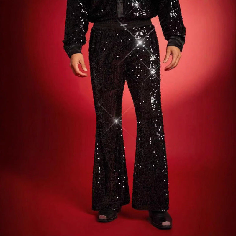 Herren Pailletten-Hose Glitzerhose Partyhose - BerlinGlamour