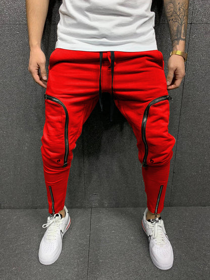 Moderner Herren Jogginghose mit Reißverschluss Detail