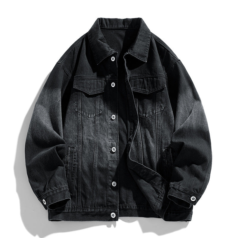Herren Denimjacke Lässig Modern Mit Taschen