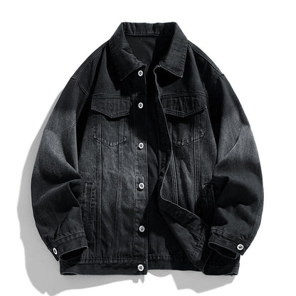 Herren Denimjacke Lässig Modern Mit Taschen