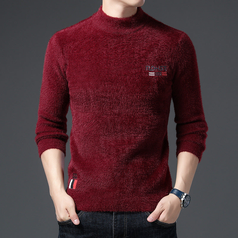 Herren Pullover Stehkragen Weich Modern