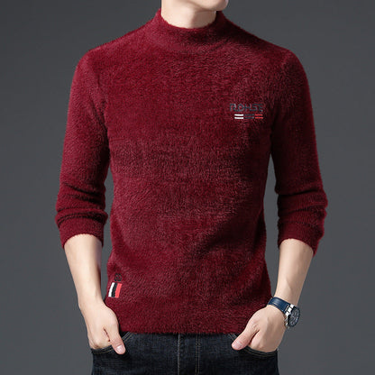 Herren Pullover Stehkragen Weich Modern