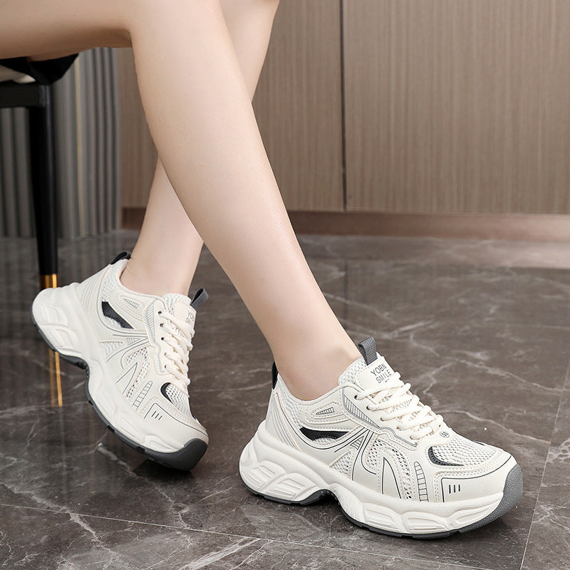 Damen Sneaker Sportlich Atmungsaktiv Trendy Schuhe