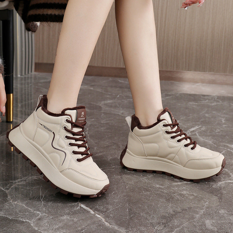 Damen High-Top Sneaker Warm Winter Schnee rutschfest