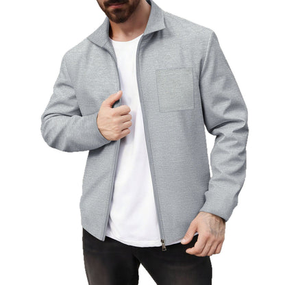 Herren Jacke Elegant mit Struktur Optik Modern