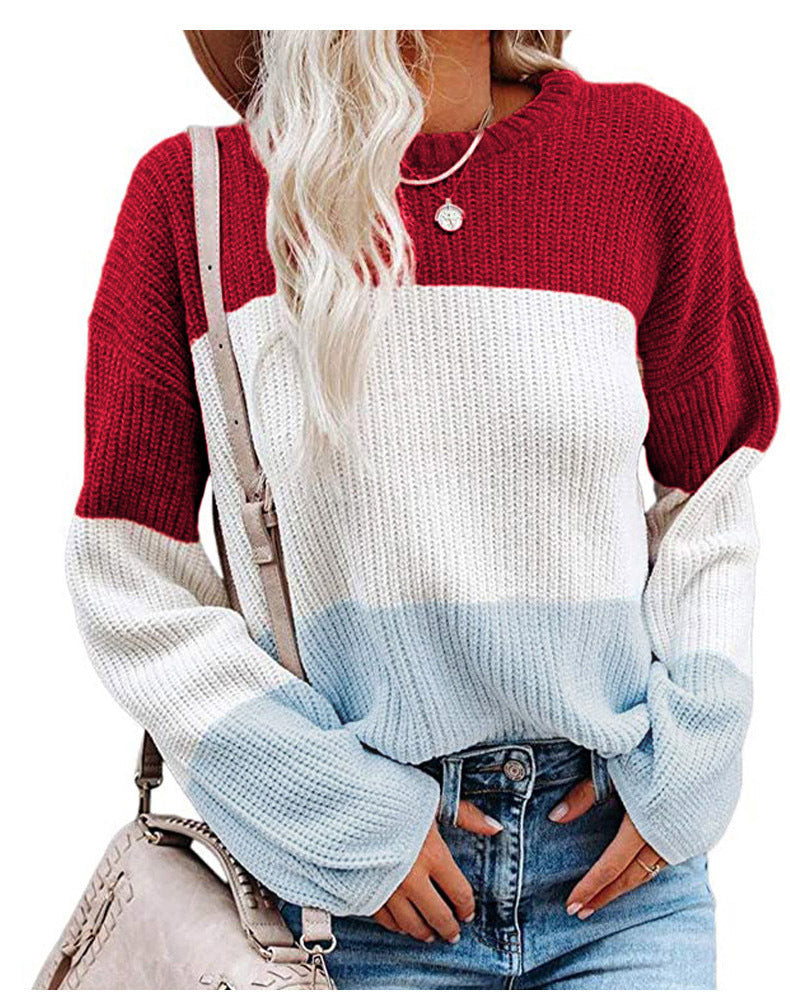 Damen Pullover Lässig Stricken Casual