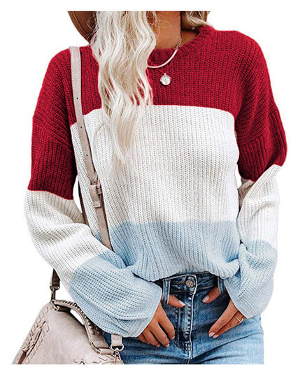 Damen Pullover Lässig Stricken Casual