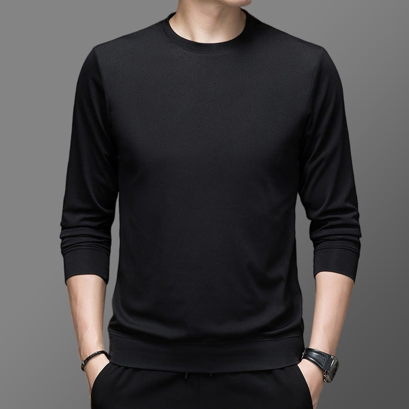 Herren Pullover Funktionsmaterial Warm Rundhals